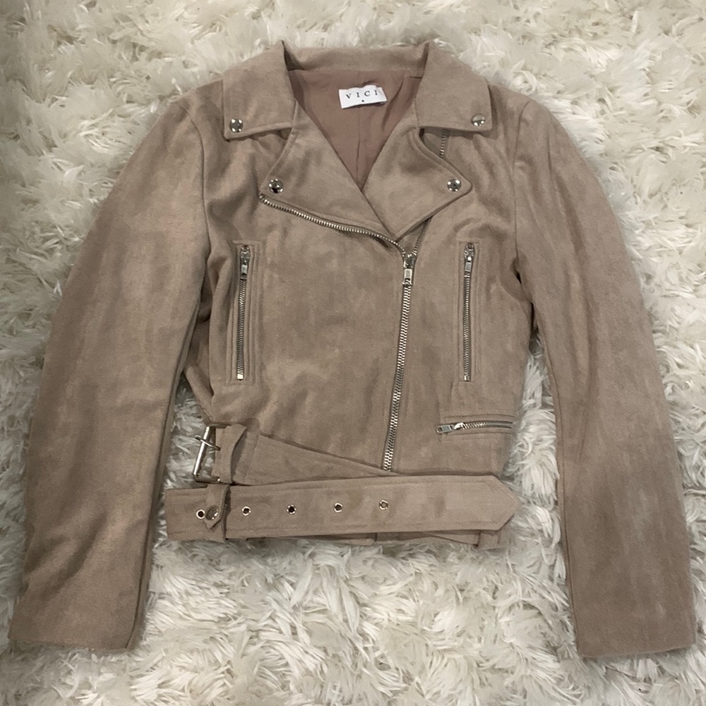 Vici Faux Suede Moto jacket